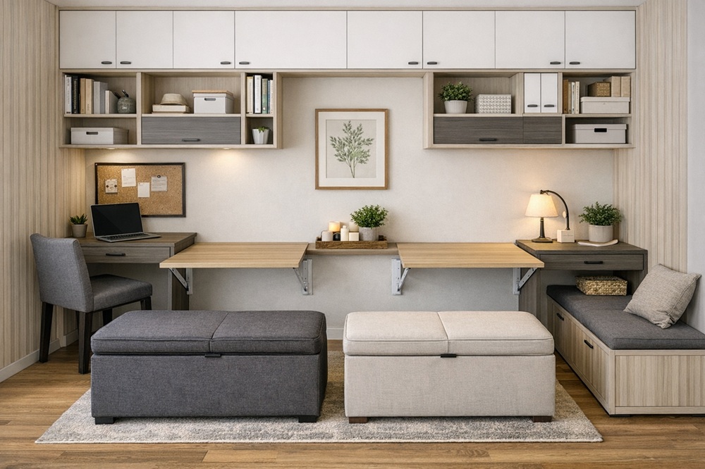 fold down storage options room